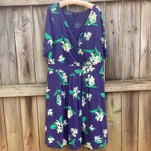 Lands’ End purple floral dress